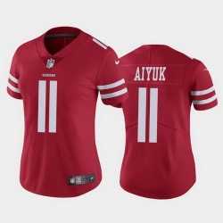 Women's San Francisco 49ers #11 Brandon Aiyuk Red Team Color Stitched NFL Vapor Untouchable Limited Jersey,We sell and wholesale Women's San Francisco 49ers #11 Brandon Aiyuk Red Team Color Stitched NFL Vapor Untouchable Limited Jersey on line form chian!